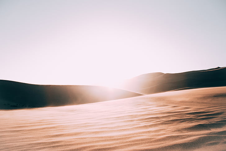 sunrise photography of desert