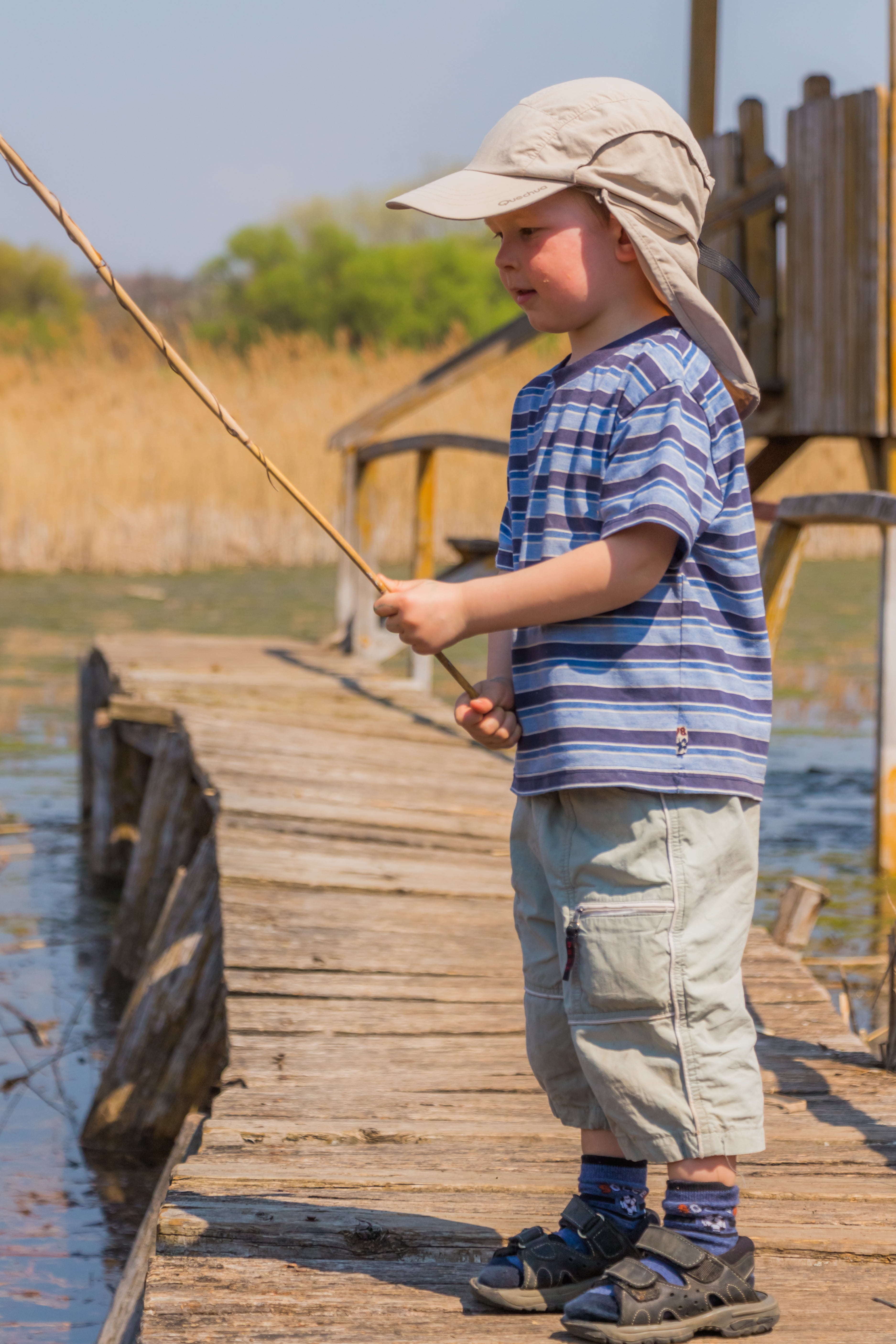 Cute Boy Going Fishing On Summer Stock Photo 769434694