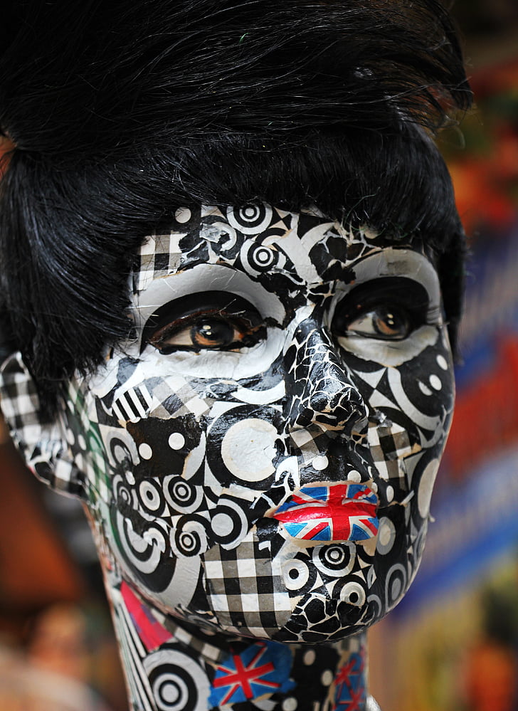 person with face paint