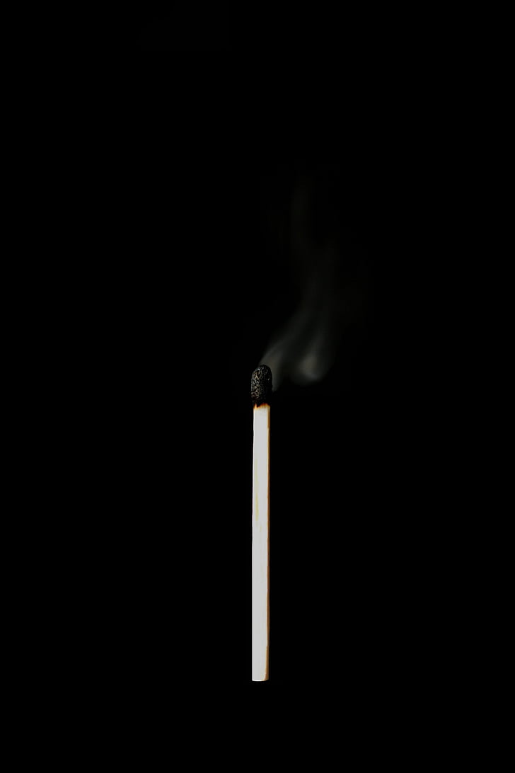 lighted match stick