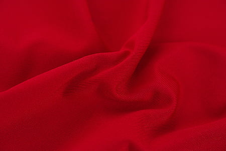 red textile