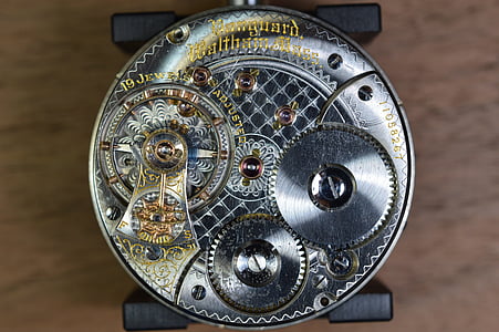 round silver chronograph watch