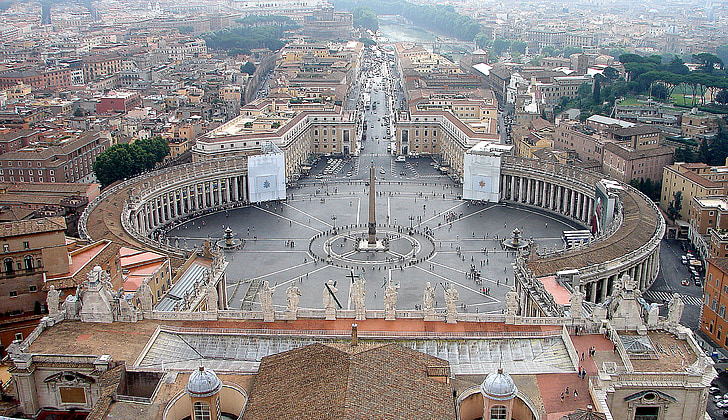 aerial photography of St. Peter's Square