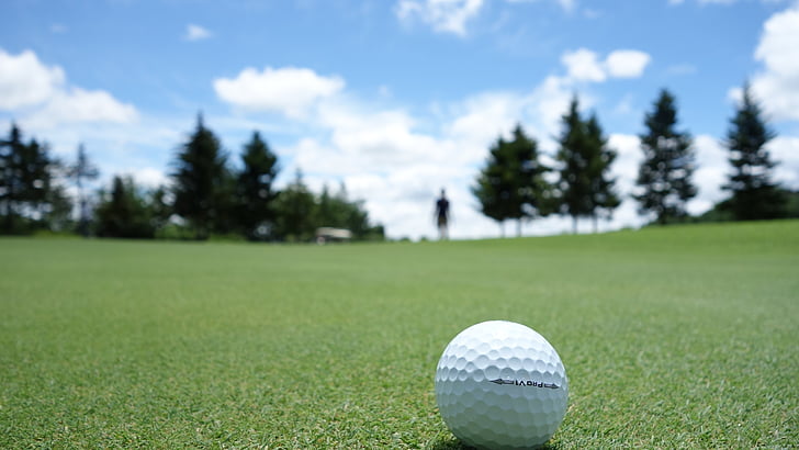 golf ball on ground