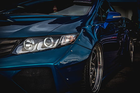photography blue Honda Civic