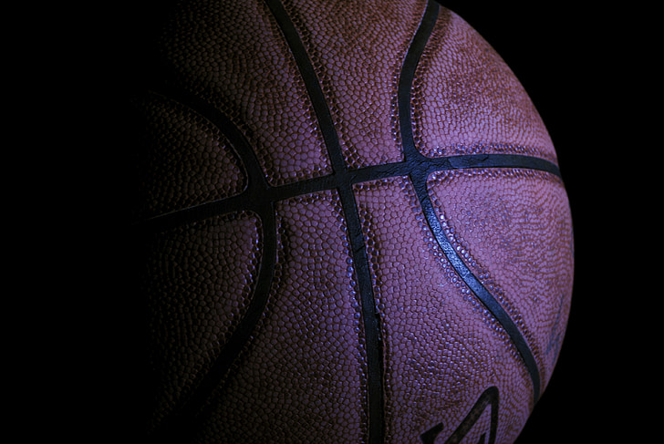 closeup photo of basketball