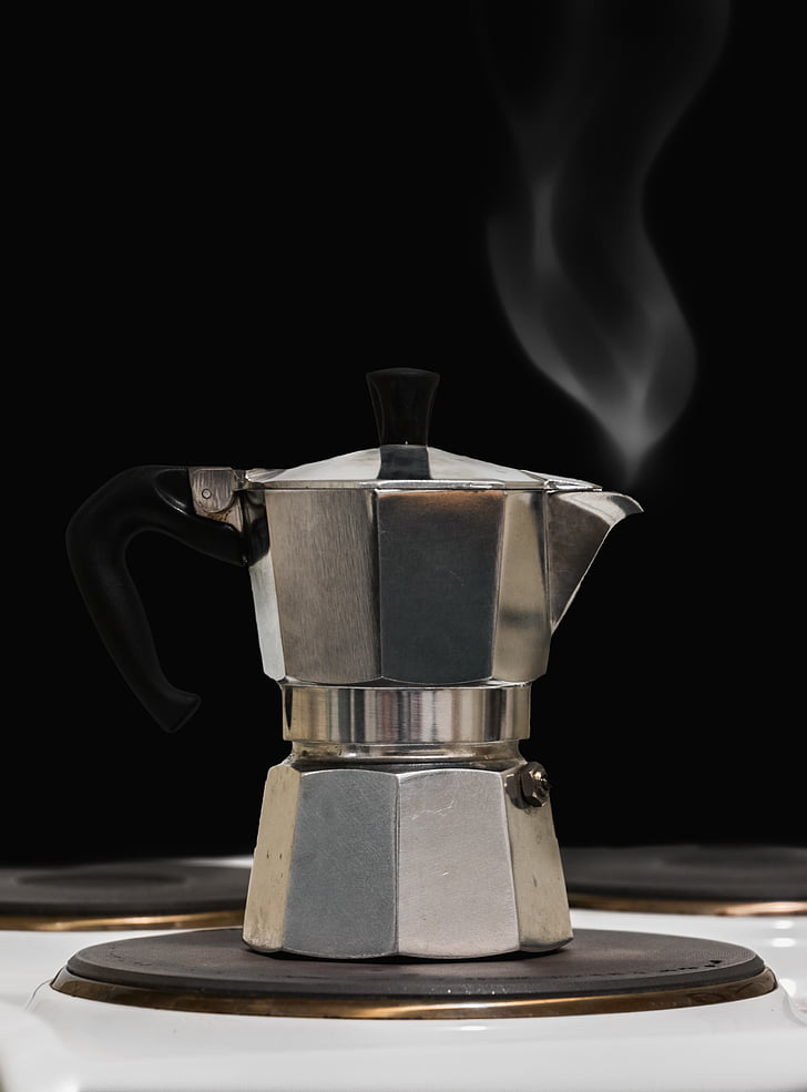 hot silver Turkish kettle