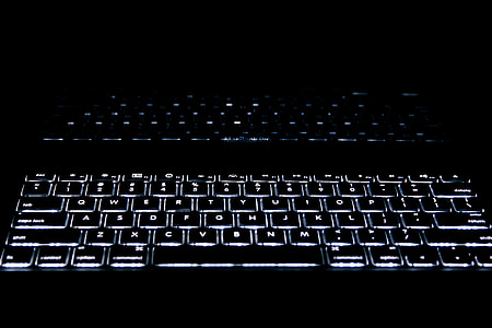 black LED keyboard