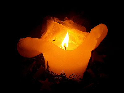 lighted candle