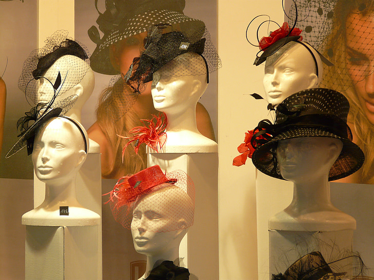 assorted women's hats