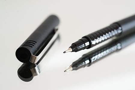 black pen