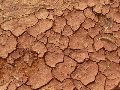 brown rocky soil