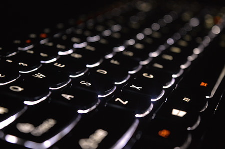 black computer keyboard