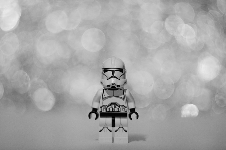 photography of Star Wars Clone Trooper LEGO toy