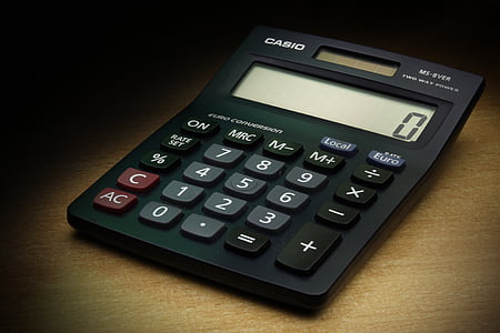 Casio calculator showing 0