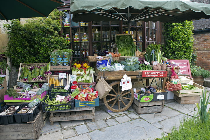 assorted vegetable stall