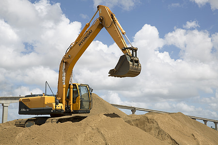 excavation, power shovel, excavator, sand, digger, construction Industry