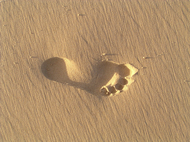 human soil foot print