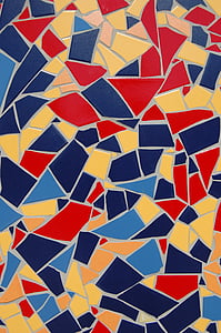 multicolored ceramic tile ground