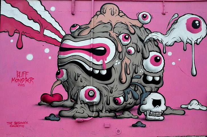 street art, graffiti, new york, art, wall, spray