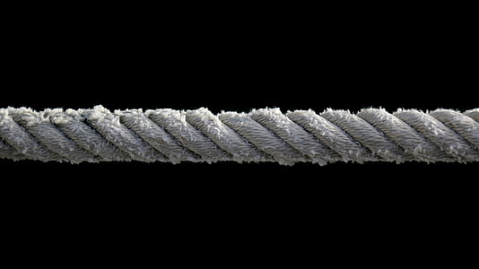 closeup photo of gray rope