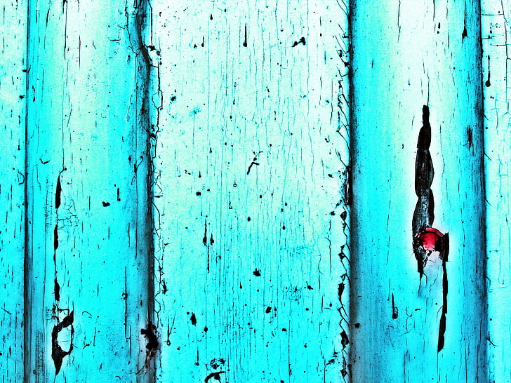 door, turquoise, blue, background, structure, wood