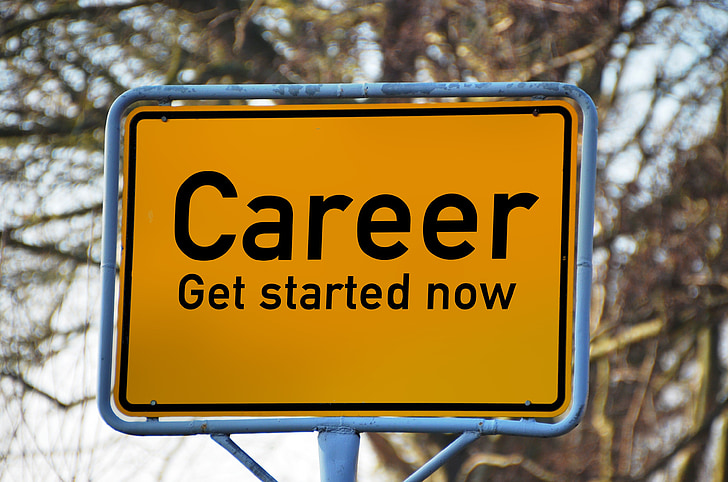 career get started now text panel board