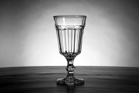 clear glass wine cup