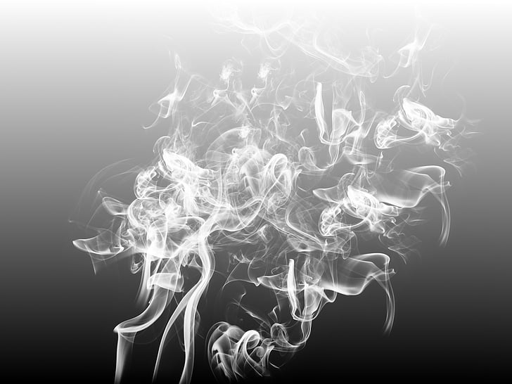 white smokes with gray background