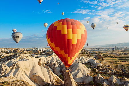 photo of hot air balloons during daytime