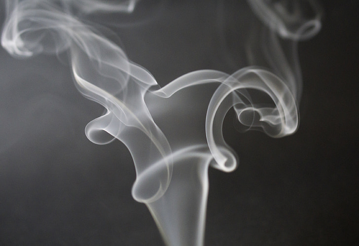grayscale photography of smoke