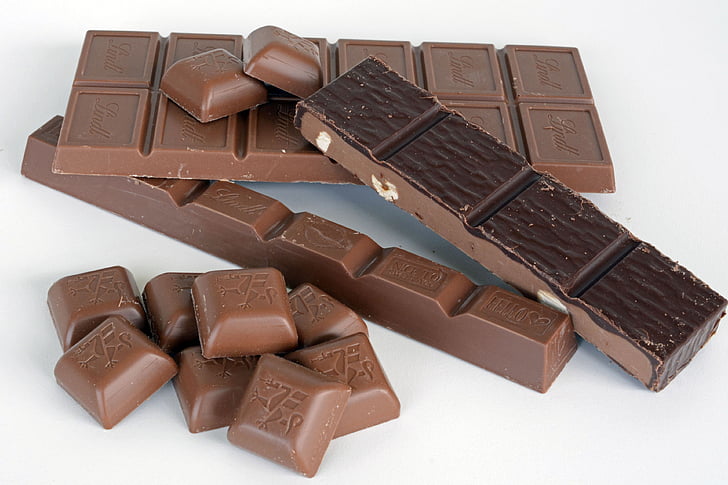 several chocolate bars