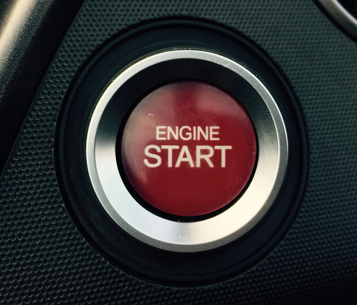 red Engine Start button