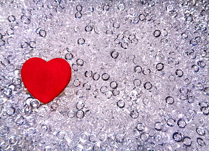 red heart on gray background wallpaper