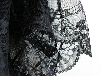 black mesh textile