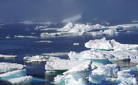scattered iceberg