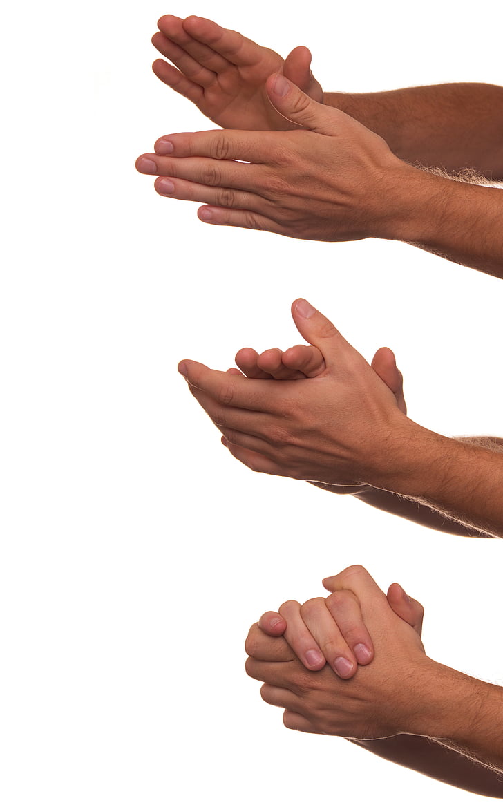 people's hands