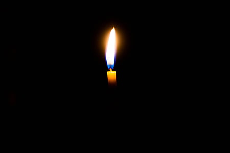 photo of lighted candle